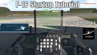 F-16CM Block 50 Startup, Taxi, and Takeoff Tutorial | Falcon BMS 4.37.7 RTX 5080 Gameplay | 1440p
