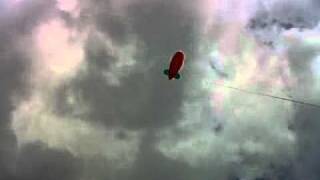 Helium Advertising Blimp Test Flight