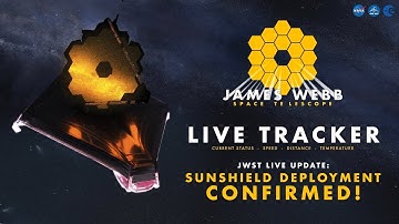 🔴 Live JWST SUNSHIELD DEPLOYMENT CONFIRMED - James Webb Tracker! #NASA #WEBB #NASA