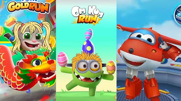Talking tom golden Run | Om Nom Run | super wings Jett run Pro Gameplay