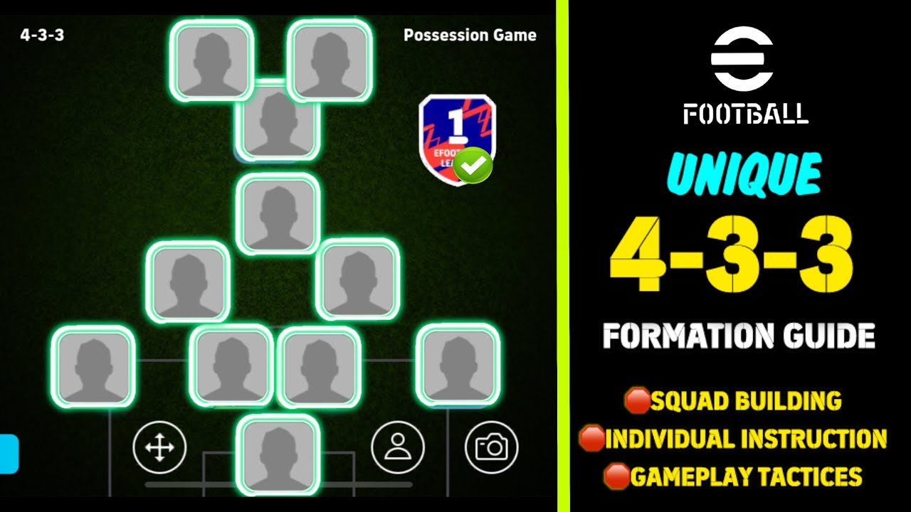 UNIQUE 4-3-3 🔥🤯 QUICK COUNTER & LONGBALL COUNTER FORMATION IN EFOOTBALL 26 #efootball2025 .