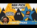 San Antonio Spurs vs. Phoenix Suns 4/4/2023: Free NBA Picks π