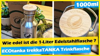 Vorgestellt 1-Liter Edelstahl Trinkflaschen Mit Bambusdeckel Erfahrungen Lieferumfang