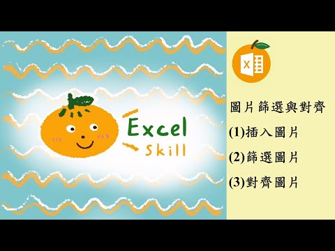 Excel圖片篩選與對齊~很多人不知道的小技巧