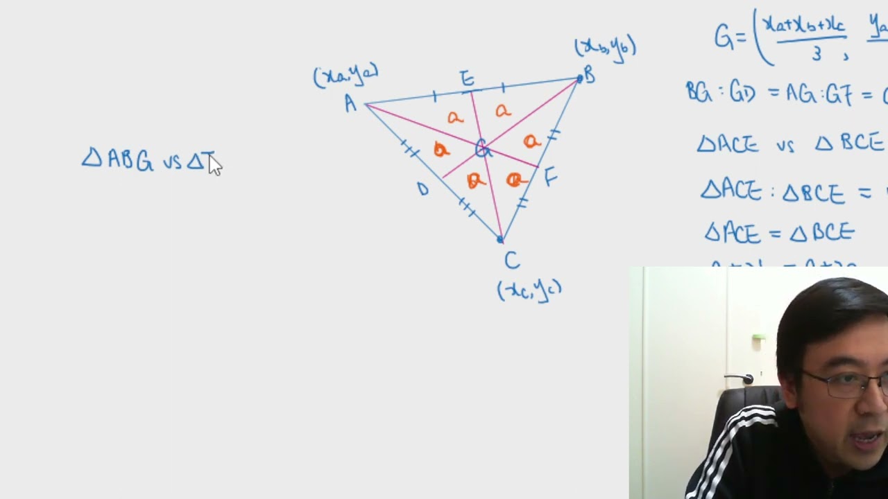 Herman Yeung - DSE 數學 C 天書 - centroid 形心 的公式 proof