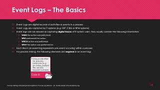 Celebrity Event Logs Explained (Case ID, Activity, Timestamp) for Process Mining1  Event Logs – The Basics new Wealth