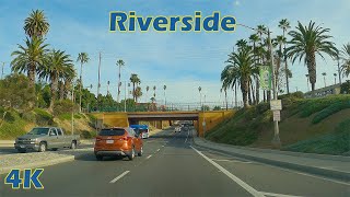 Riverside California, USA 4K Downtown Drive-Thru