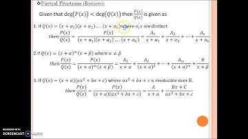 Mayur Gohil Laplace transforms part 15 Partial Fractions (Review) & its use to Solve Inverse Laplace