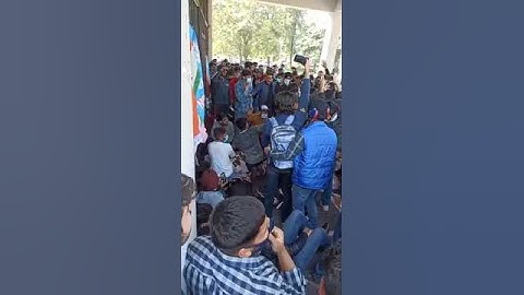 #Jammu university# UG 3rd and 5th semester #protest for online exams#Protest in JU