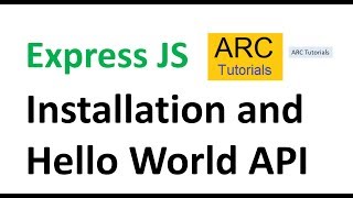 Express JS Tutorial For Beginners | Express js install in visual studio on Windows