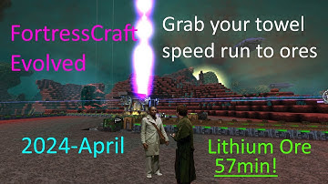 2024 NEW World Record for Lithium ore, 57Minutes! FortressCraft Evolved Speed Run.