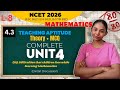 NCTE 2026 Teaching aptitude mathematics | Unit 4.3 learning difficulties | Theory + MCQ Score 80/80