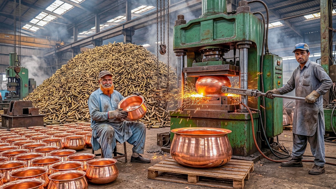 Millions Of Waste Bullets Recycled Into Make New Giant Cooking Pots | Factory Recycling Process