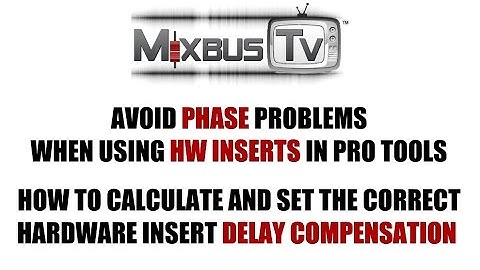 Avoid phase problems: Set Latency Compensation in Pro Tools in Hybrid Mixing with analog gear