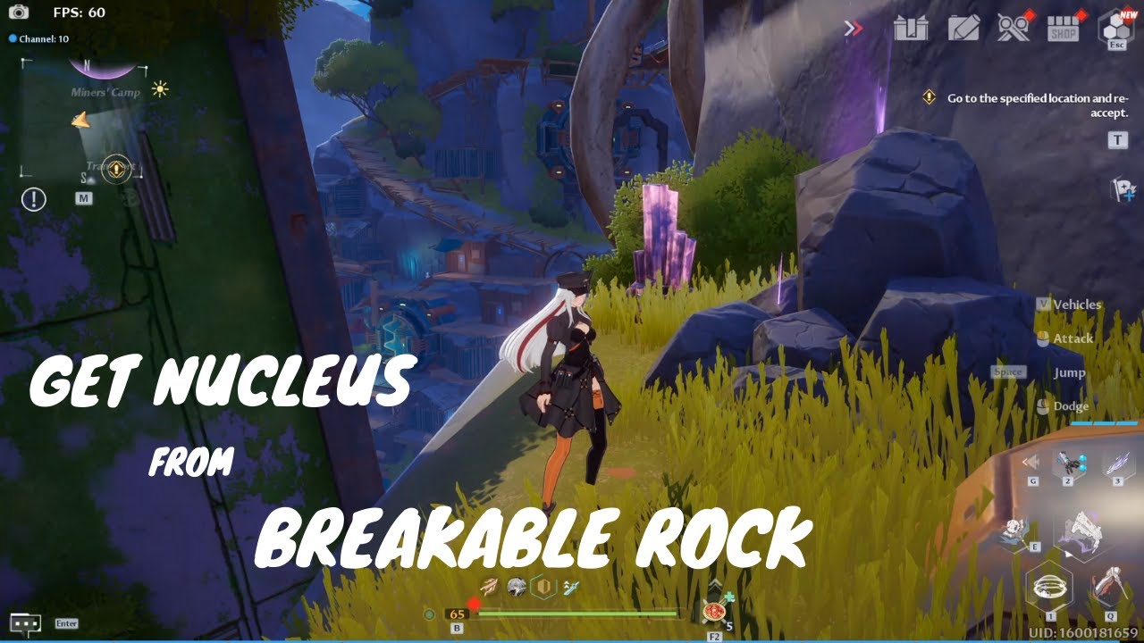 Tower of Fantasy - How to Get Nucleus From Breakable Rock