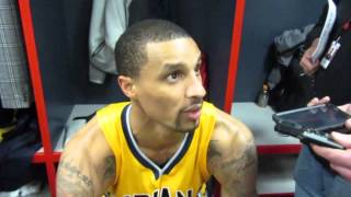 George Hill - Postgame Wizards Vs Pacers - 3252015 Part 2