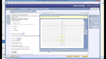 Graphing Parabola on MML