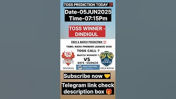 Dindigul dragons vs Lyca kovai kings toss prediction|| today toss 😍| Tamil Nadu premier league 2025