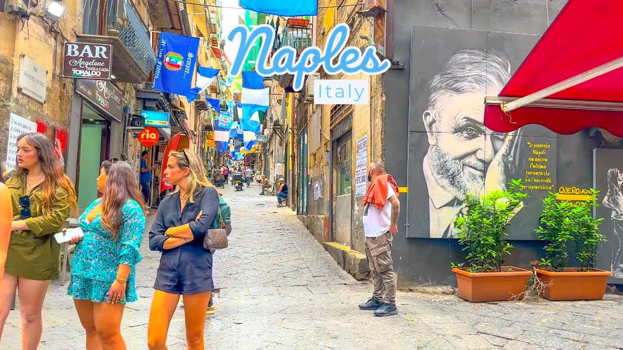 Naples, Italia | Passeggiata Estiva in Città 4K | 5 ott 2023