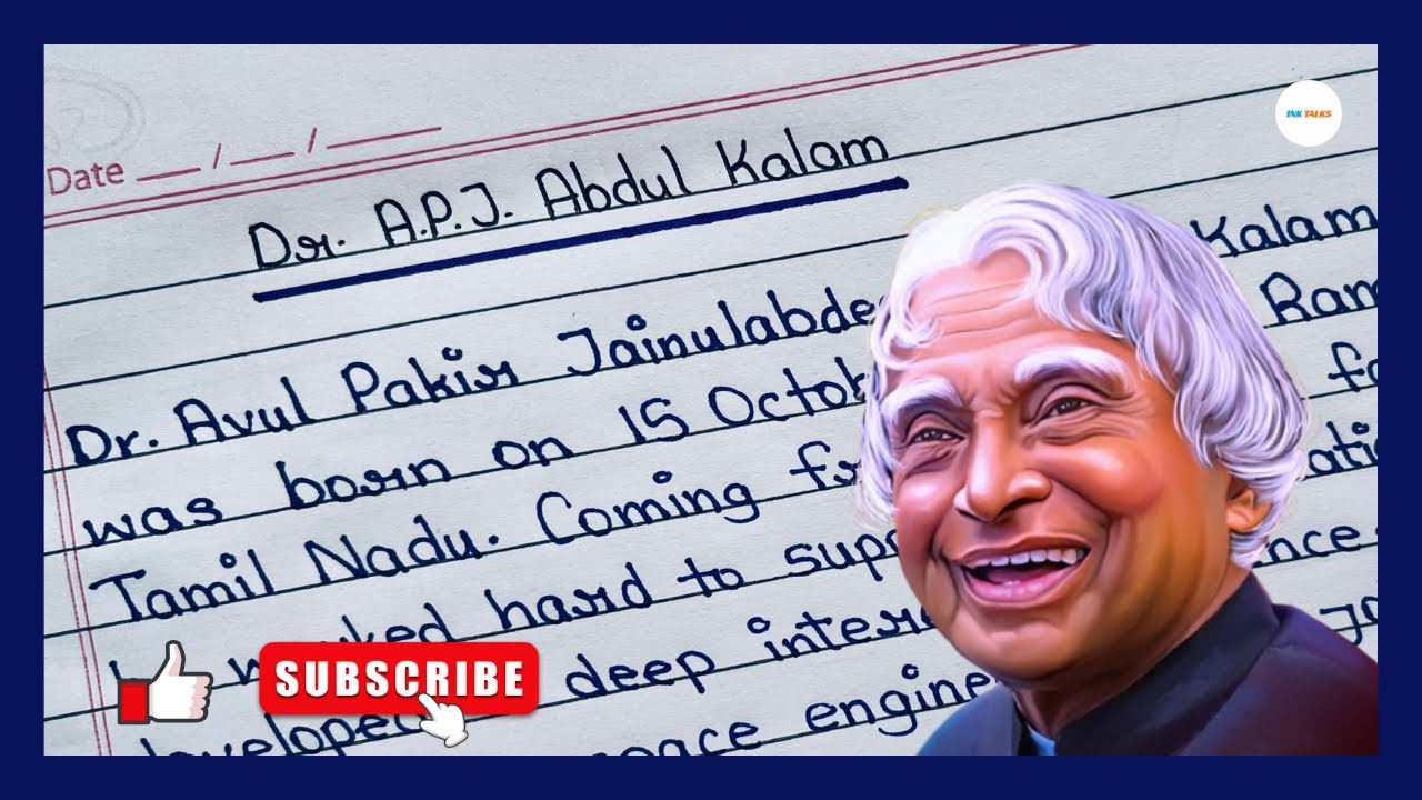 Short Abdul R A.P.J. Abdul Kalam Biography in English | Short Essay on Abdul Kalam ...