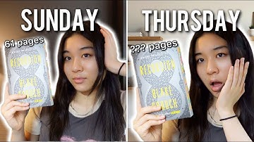 what I read in a week as a SLOW reader *recursion reading vlog*