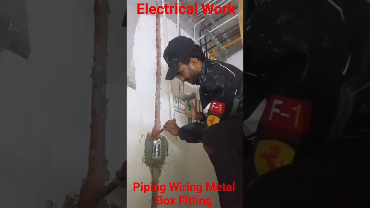 Piping Wiring | Metal Box Piping 😄😭 #shorts #piping #wiring #electrical