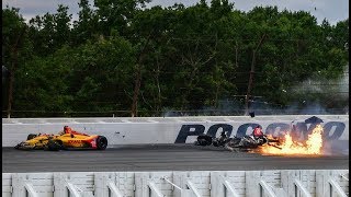 TOP 5 Biggest Indycar Crashes of 2018!!