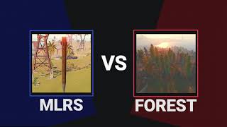 100 MLRS ROCKETS VS FOREST - Rust