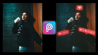 Tutorial - Instagram Neon Likes Icon Effect on @mrunu 🔥| Picsart Editing | Edit like Mrunal Panchal screenshot 2