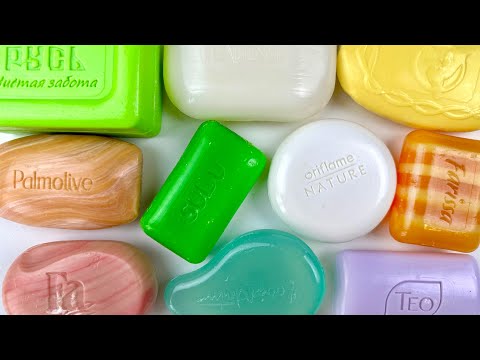 ASMR Carving colored soap. Soothing cutting soap | ASMR Soap.