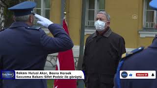 Bakanı Hulusi Akar, Bosna Hersek Savunma Bakanı Sifet Podzic Ile Görüştü