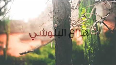 هزاع البلوشي صوت هادئ وتلاوة فوق الوصف