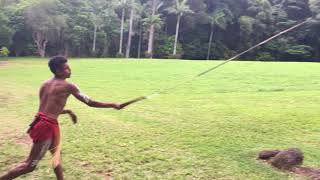 【オーストラリア】アボリジニーからやり投げやブーメランを学ぶ