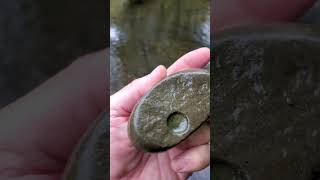 Native American fire starter stone. artifact  found while salmon fishing. #Great Lakes  #michigan