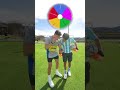 Spin wheel decides what shoes we wear ⚽️👠