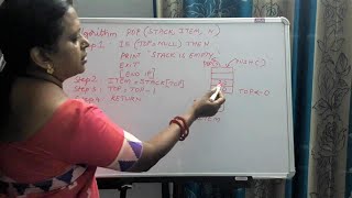 Data Structure - stack algorithm pop() (part 4)