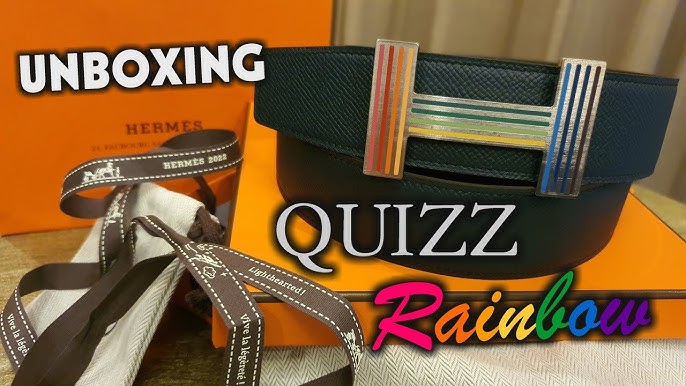 UNBOXING NEW Iridescent LOUIS VUITTON men's belt in Taurillon