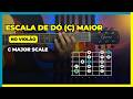Escala de Dó Maior no violão (C Major Scale on the guitar)