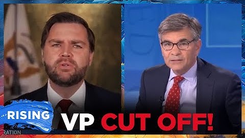 George Stephanopoulos CUTS OFF JD Vance, ENDS Interview After CLASH Over Homan Allegations | RISING
