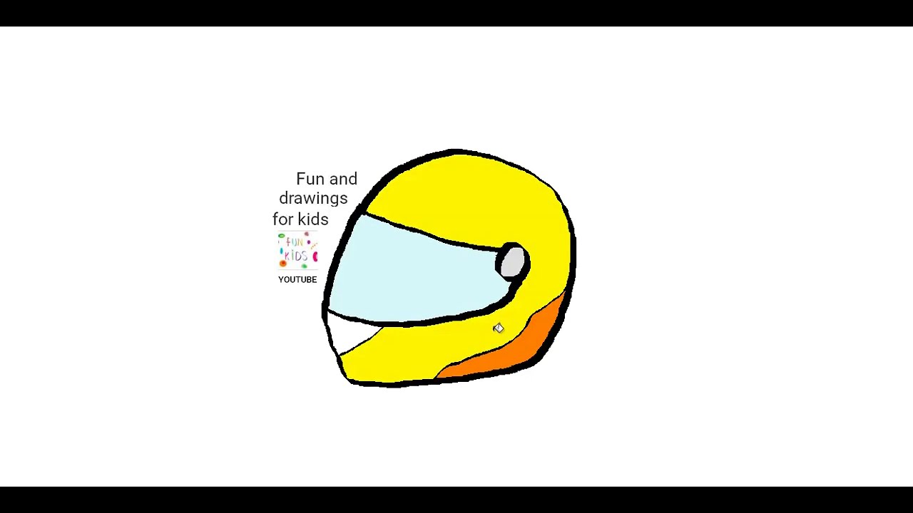 How To Draw A Motorcycle Helmet - YouTube