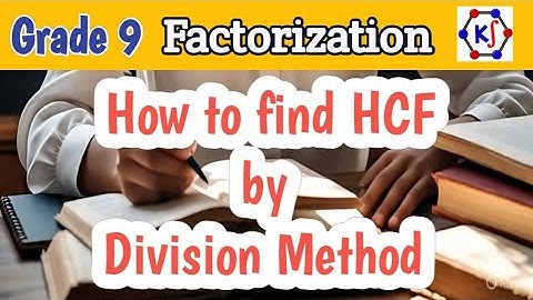 How to find the HCF by Long Division / hcf using division method #HCF #maths #class9