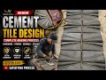 Luxury Concrete Tile Design ✨ | Satisfying Cement Craft Process