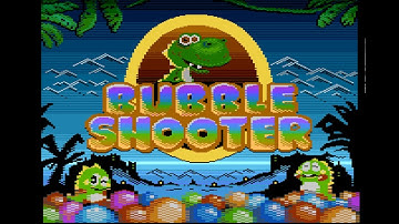 Atari 8-Bit Game Play, Bubble Shooter