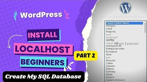 WordPress Install On Localhost | Create My SQL Database Offline | WordPress Course Urdu/Hindi