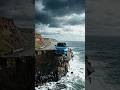 Road Collapsed Right in Front of Him!”#car