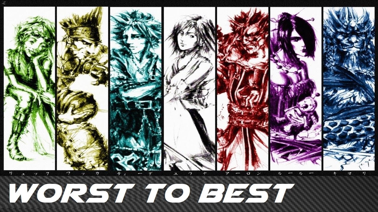 Worst to Best: Final Fantasy X Party Members 