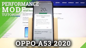OPPO A53 2020 High-Performance Mode – Find High-Performance Option