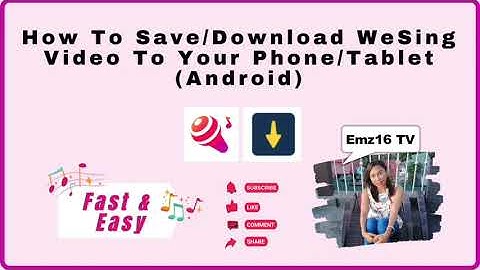 How To Download WeSing Video To Phone/Tablet Gallery (Android) Part 2 - TAGALOG & ENGLISH Caption