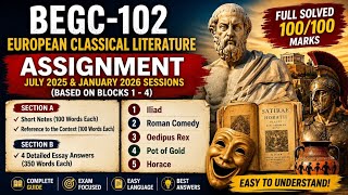 IGNOU BEGC-102 Solved Assignment 2025-26 | Easy &amp; Handwritten Style Answers