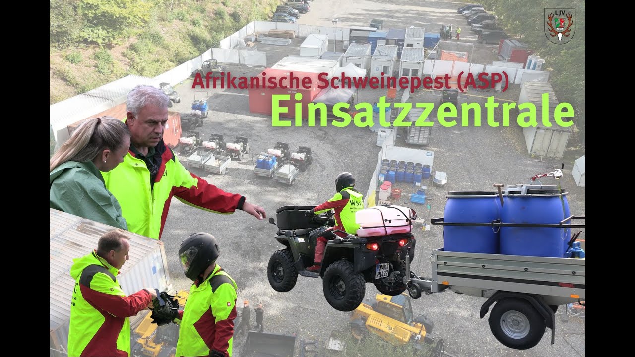 Im Einsatz: Die ASP-Einsatzzentrale der WSVG // LJV NRW